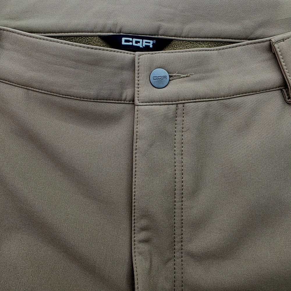 CQR Mens Tactical Softshell Pants Tan Coyote‎ Brown Hiking Cargo 36W 29